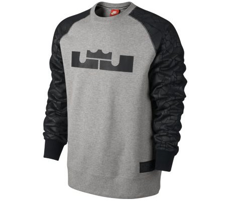 Купить Толстовка Nike Lebron AW77 BB crew gris | 646656-063 в Москве или заказать доставку на Slamdunk.su